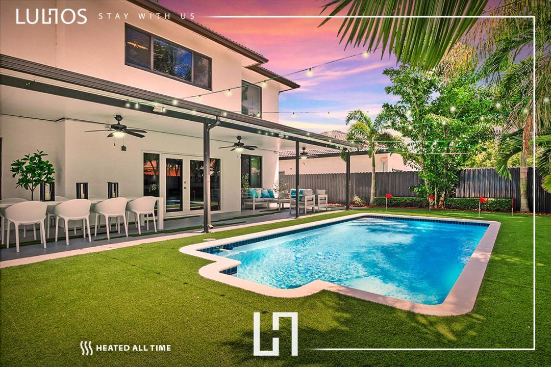 Luxury Beach Oasis - Heated Pool, Game Extravaganza L44 Miami Exteriör bild